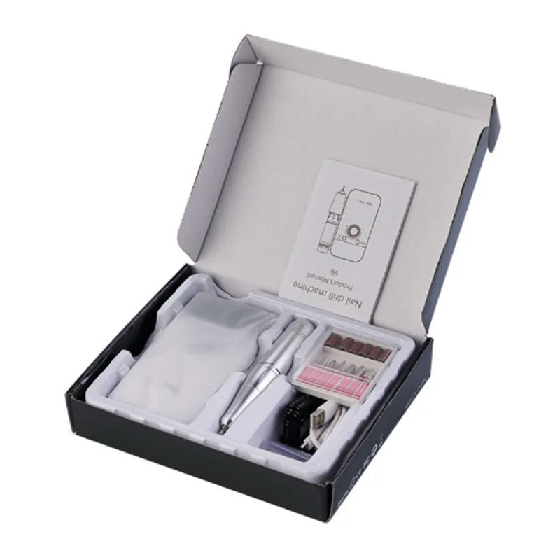 High-Speed Electric Manicure Hand Tool Battery-Powered Nail File for Convenient Manicure at Home