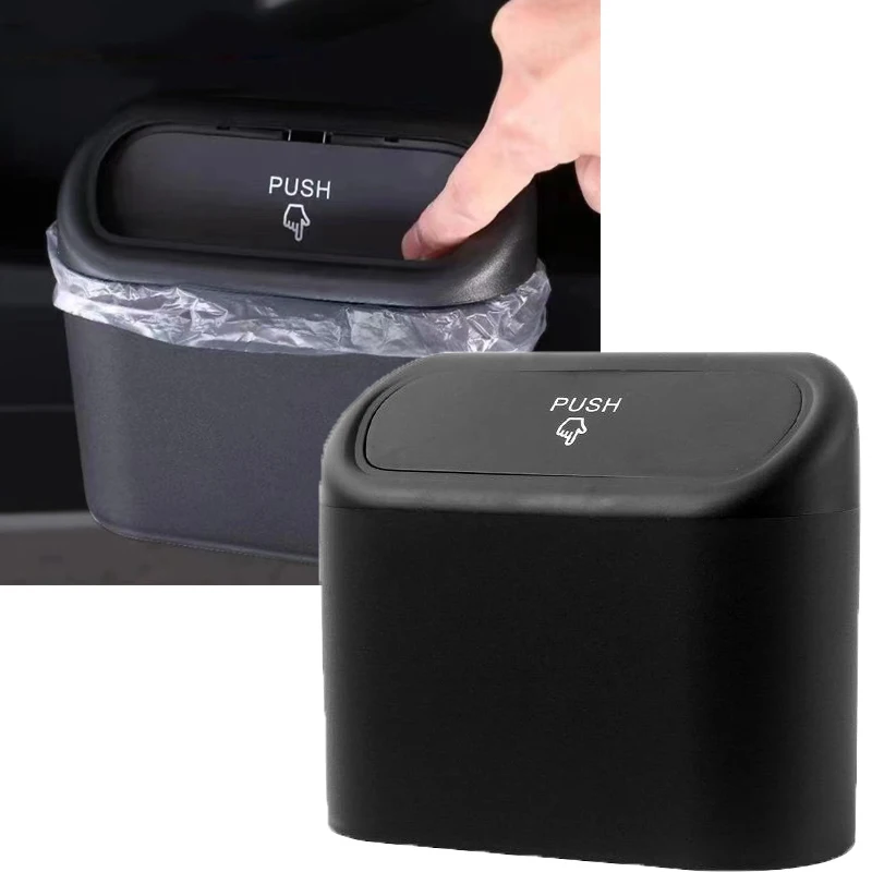 

Автомобильный мусорный бак, герметичный, герметичный, устойчивый к запахам, мусорный бак для салона автомобиля, креативный подвесной мусорный бак для хранения