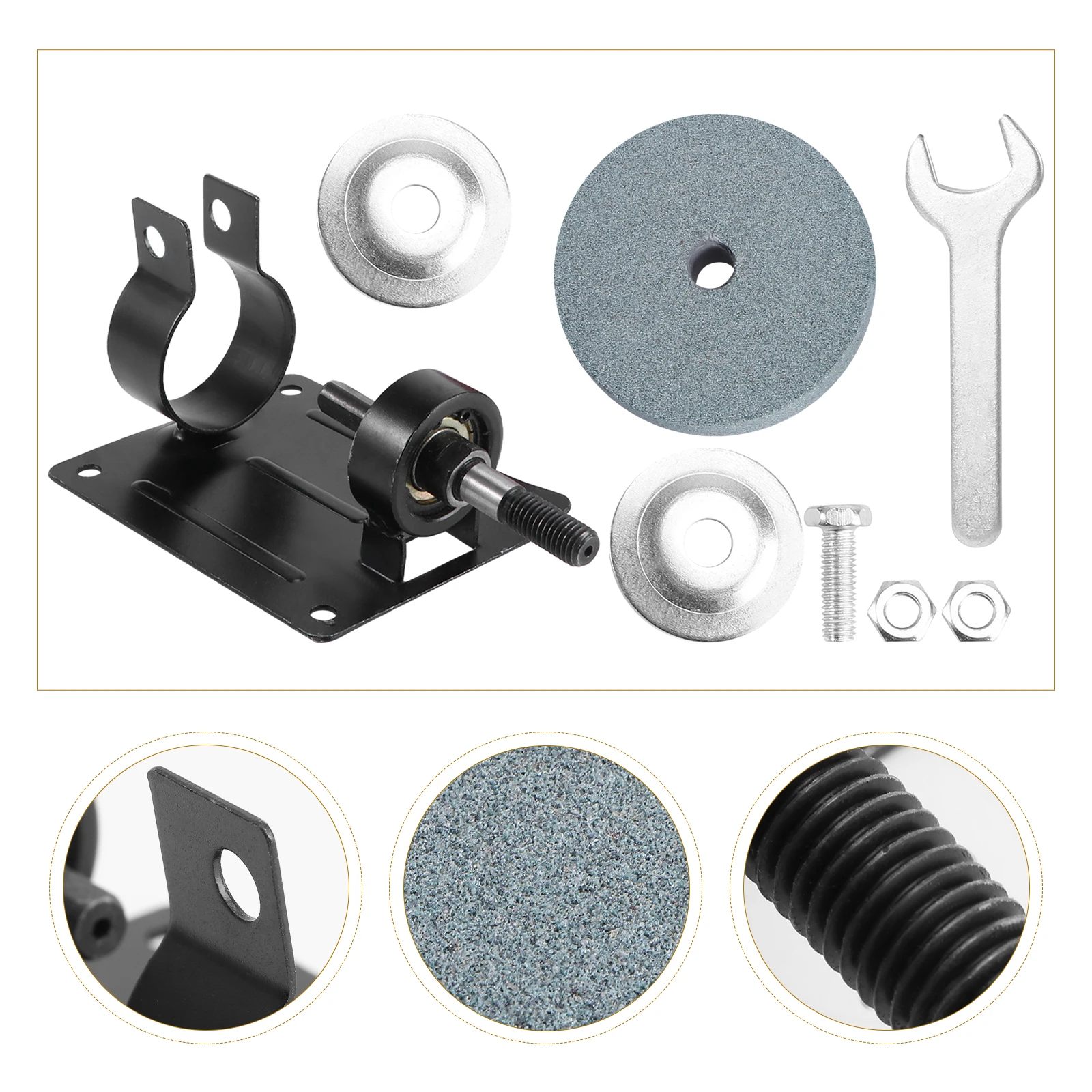 Electric Drill Support Fixed Base 13a Drill Bits 13mm Grinding Wheel Convenient Safe Sharpening Rusting Fixing Holder Tool