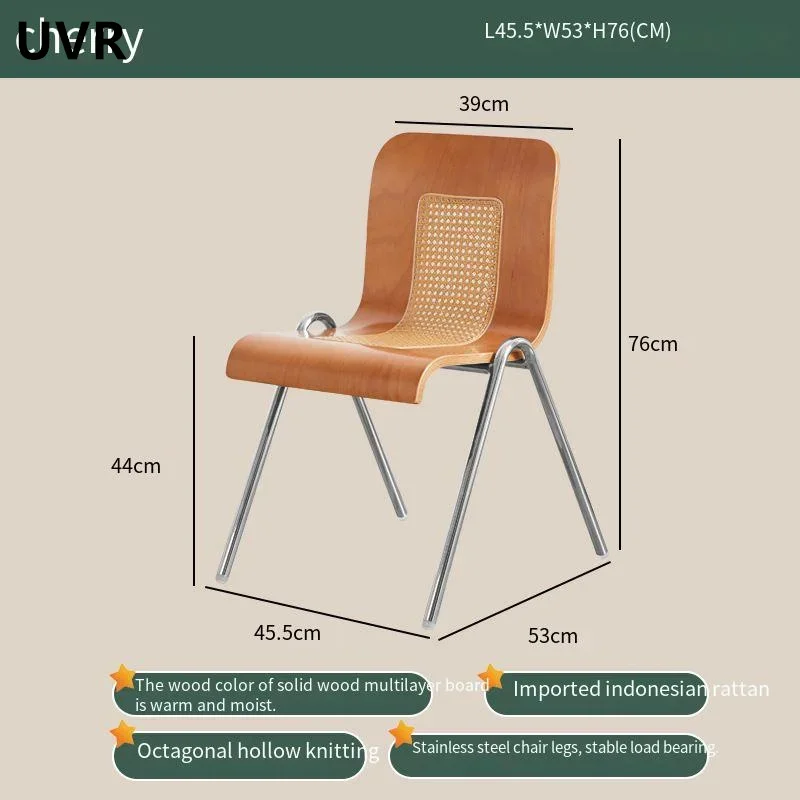 UVR Luxury Dining Chair Home Living Room Dining Table and Chairs for Girls Bedroom Makeup Backrest Chairs Hotel Restaurant Chair