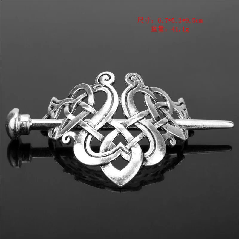 European and American Viking retro hairpin, Celtic metal knot crown hairpin, hairpin rod, girl\'s birthday gift