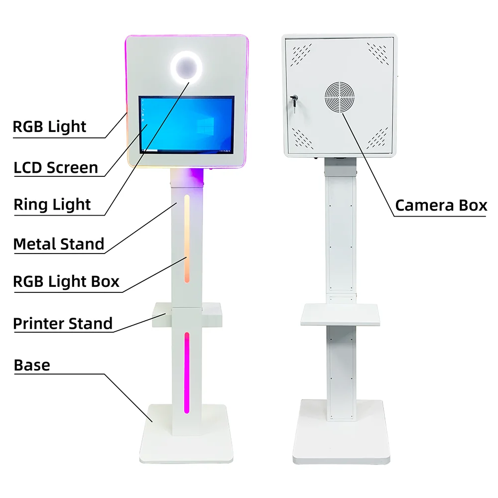 Portable DSLR Photo Booth with LCD Shell 15.6 Inch DSLR Photobooth Touch Screen Machine for Events