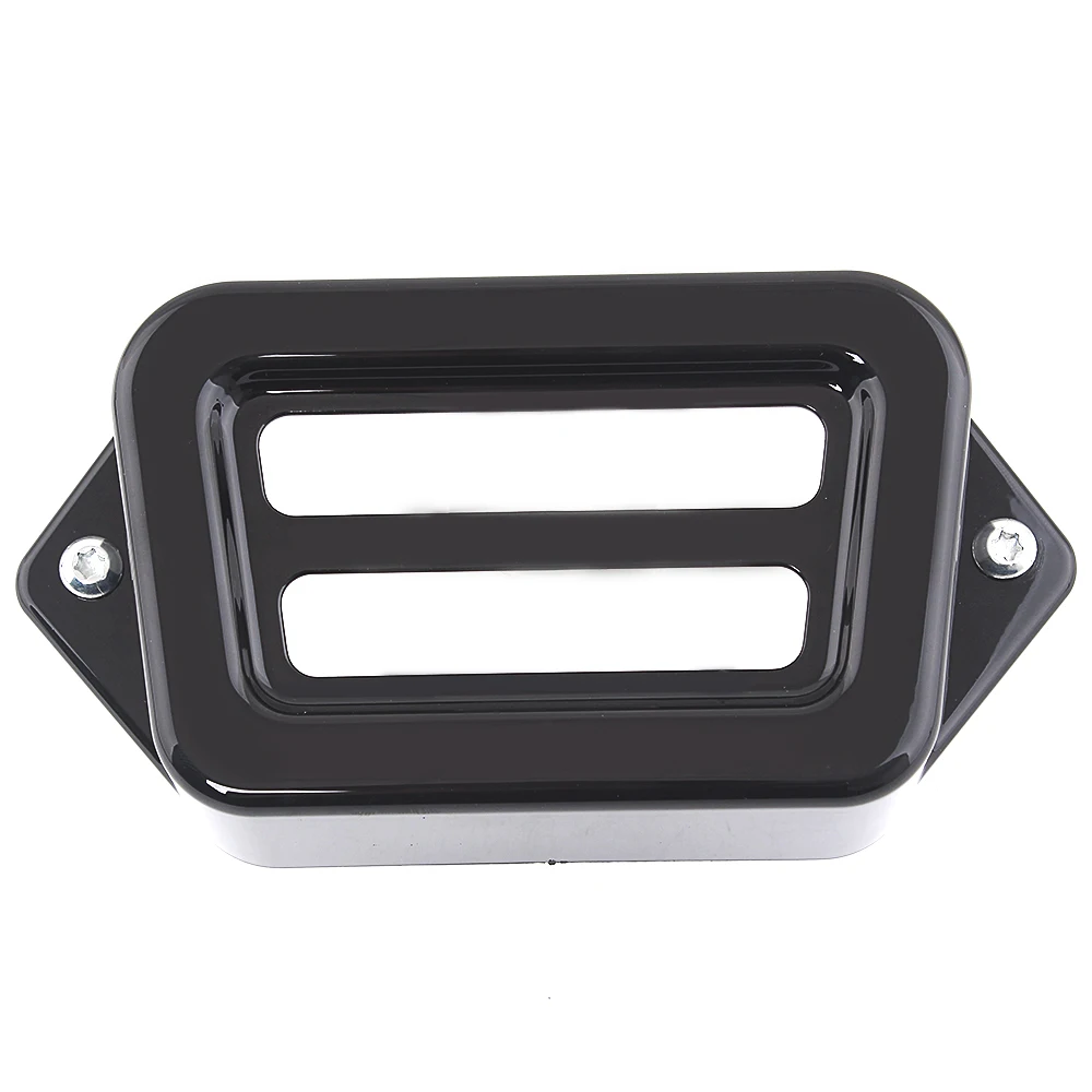 

Motorcycle Chrome/Black Voltage Regulator Cover Fits for Harley 1997-2008 Electra Glide Road Glide Road King