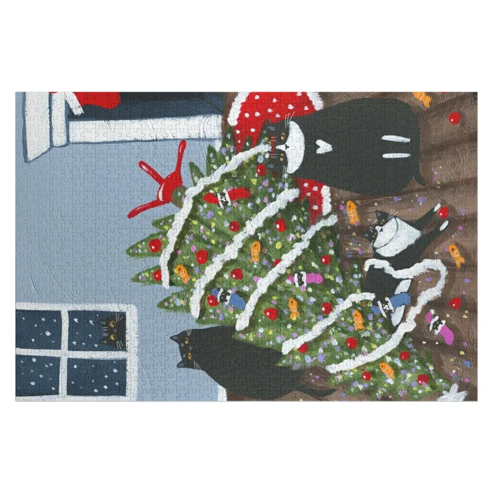 The Kitten Did It Jigsaw Puzzle Photo Custom Wooden Adults Personalize Woods For Adults Puzzle