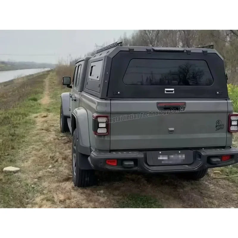 

Brand New Modification With Glass Side Doors Pickup Truck Canopy With Hard Top Truck Tonneau Cover Topper Use for Je Ep Gladi