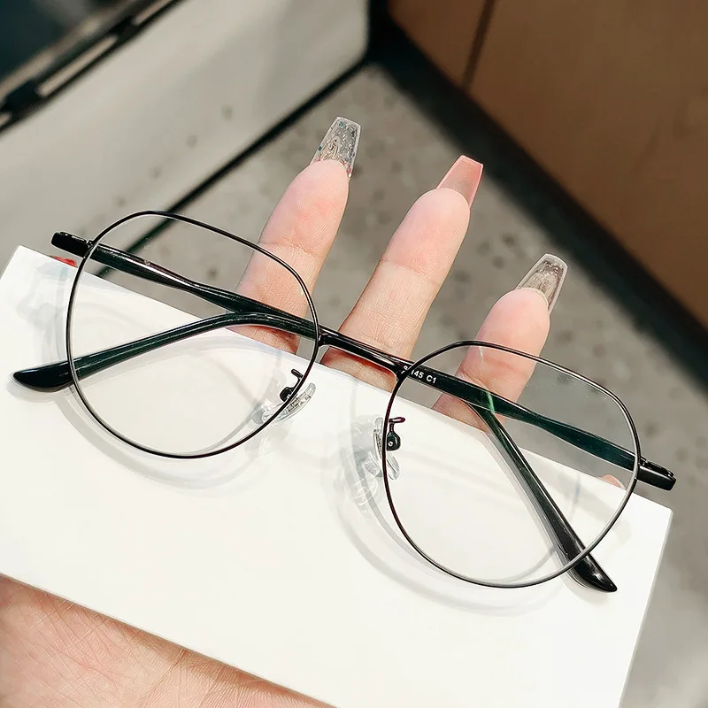 Square Frame Myopia Glasses blue light resistant myopia resistant Eyewear Retro Radiation resistant Short-sighted Eyeglasses