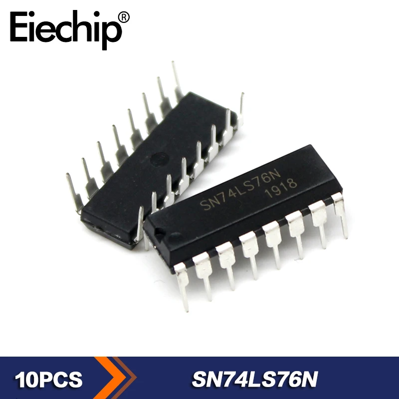 

10PCS SN74LS76N 74LS76 DIP-16 Integrated circuit New logic IC