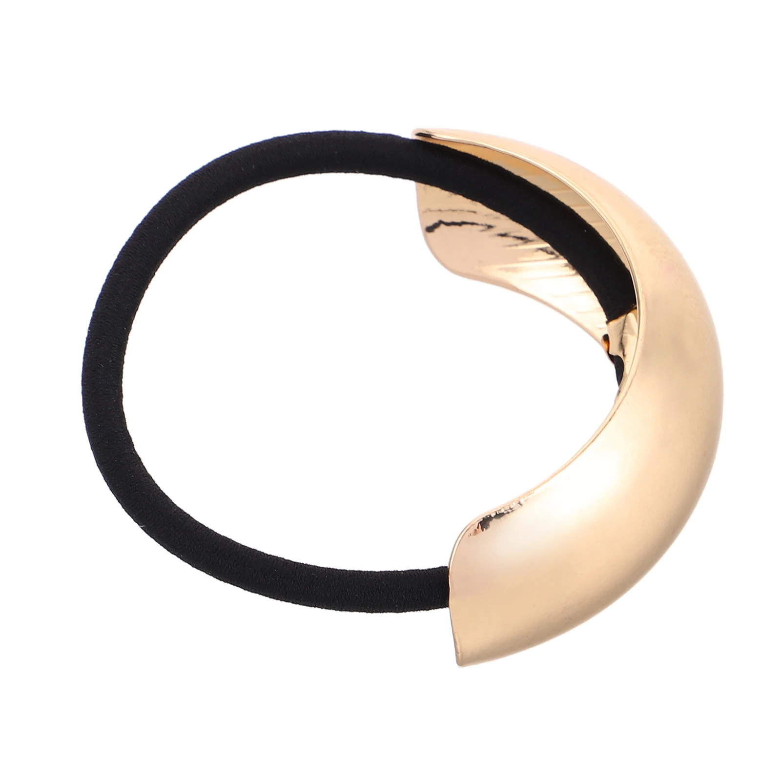 

Women Glossy Alloy Tie Durable Stylish Retro Elastic Band High Ponytail Curly Hair Spring Holder Lightweight Fashionable