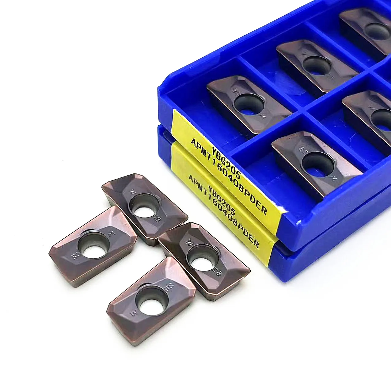 10PCS Original carbide milling cutter APMT160408 YBG205 APMT160408 blade APMT160408 YBG205 APMT160408 for steel stainless steel