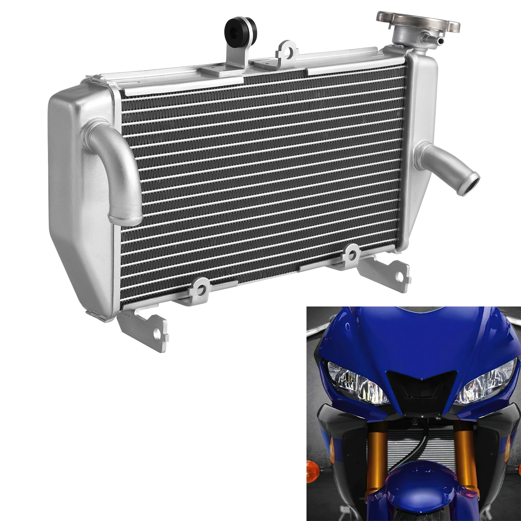 

Engine Radiator Cooling Cooler For Yamaha YZF-R3 YZF R3 2015-2024 Motorcycle