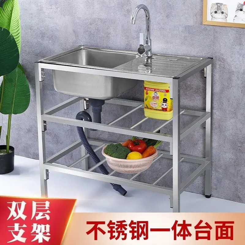 Sink with bracket Platform Dishwasher Single slot Floor-to-ceiling shelf Operating table