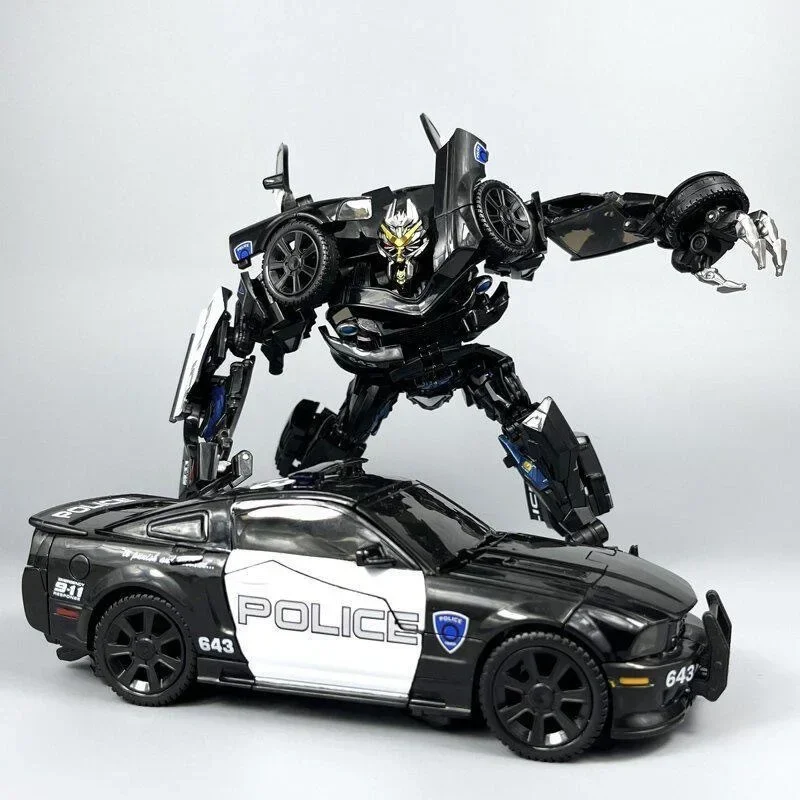 In Stock Transforming Toys Model Society 6807 Xp15 Roadblock 21CM  Alloy Police Car Robot Action Doll Figures  Collection Gifts