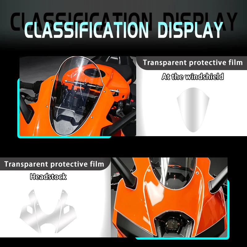 For KTM 450RC 450Rc 2026 Complete Set Of Invisible Car Wrap Film Protective Stickers At The Fuel Tank Modified Accessories