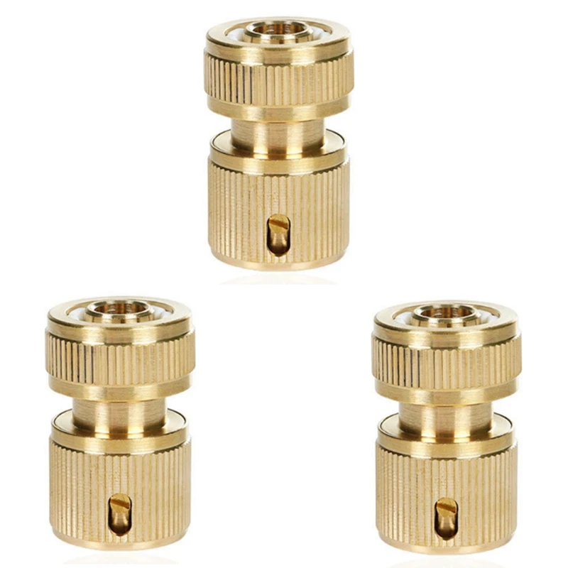 

3PCS All-Copper 4-Point Water Connection 1/2 Connection Faucet Quick Connection Gardening Water Pipe Connection