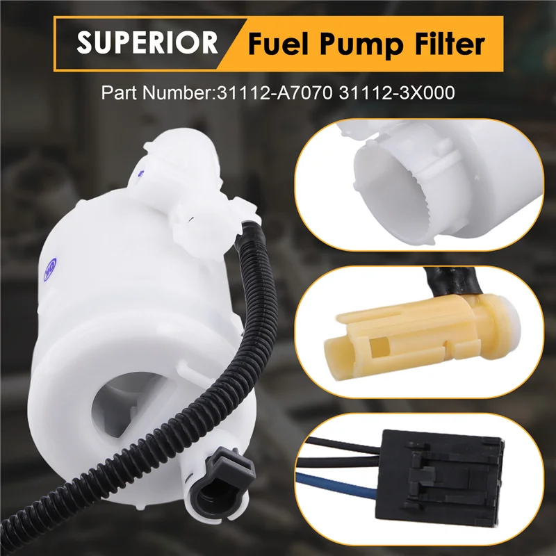 ABTC-Car Fuel Pump Filter 31112-A7070 31112-3X000 For Hyundai Accent Elantra Veloster Coupe Elantra GT #2