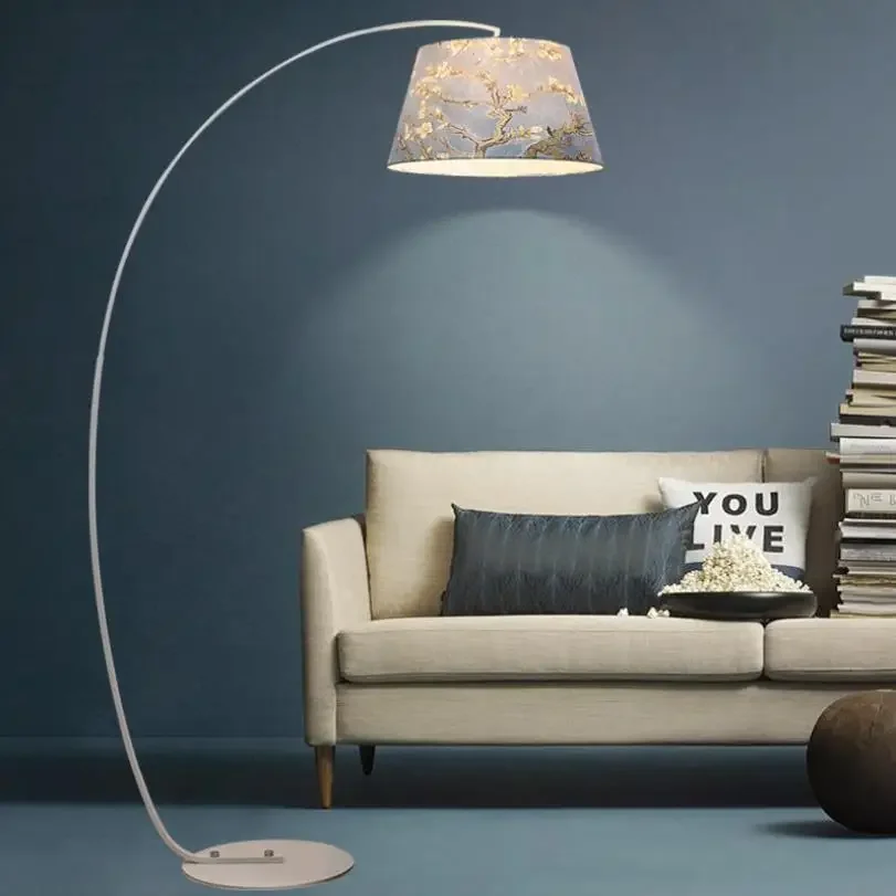 

Nordic Creative Living Room Led Fishing Floor Lamp Modern Simple Shop Study Bedroom Bedside Decoration Floor Lamp