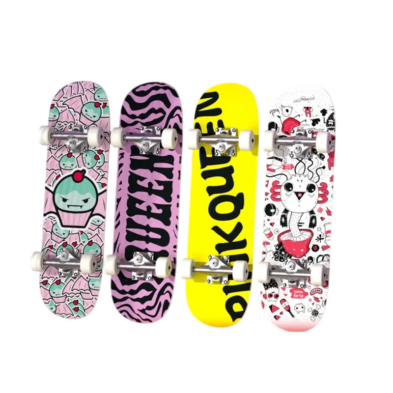 

SQ Pro Professional Double Kick Skateboard 200KG Load, Double Hollow Truck & 80x20cm Deck 104A Wheels for Adults Teens Beginners