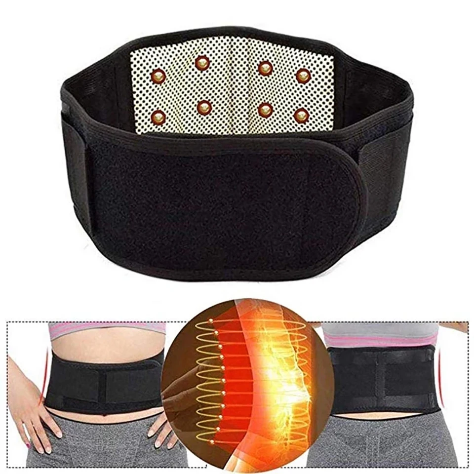 Cintura autoriscaldante magnetica in tormalina per la schiena tormalina vita prodotto terapia supporto per Ceinture Brace massaggio lombare