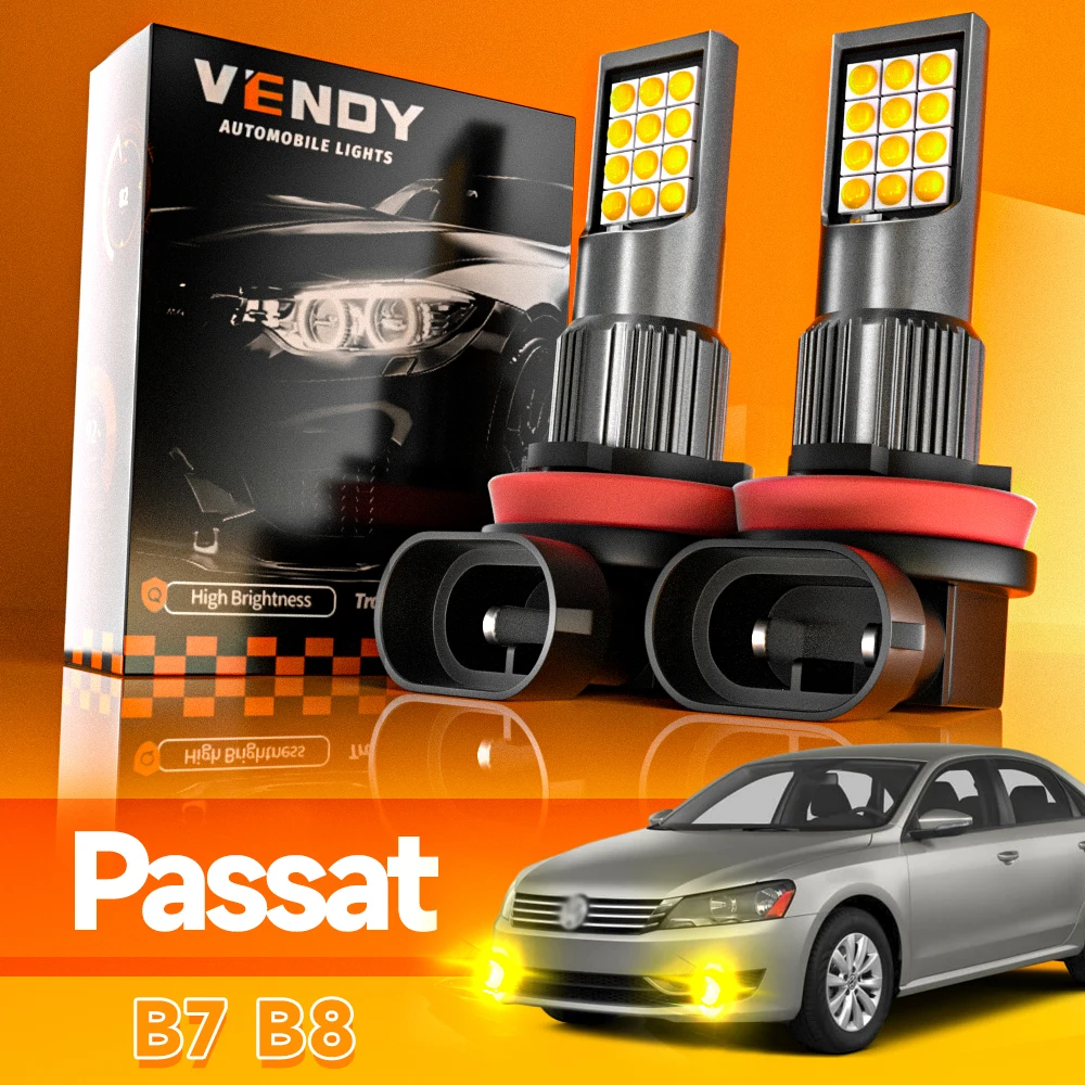 2 stücke Für VW Volkswagen Passat B7 B8 2010-2019 LED Nebel Licht 2011 2012 2013 2014 2015 2016 2017 2018 Canbus Zubehör