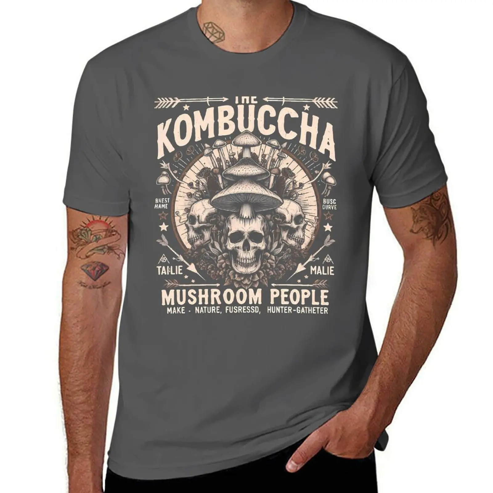 

The Kombucha Mushroom People SOAD T-Shirt Art Pattern Printed Casual Top