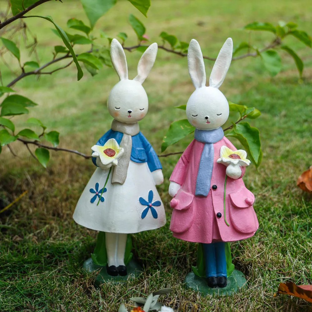 

2026 Easter Bunny Resin Decor‌ – Cute Tabletop Ornament, Handmade Spring Home Decor for Living Room & Bedroom