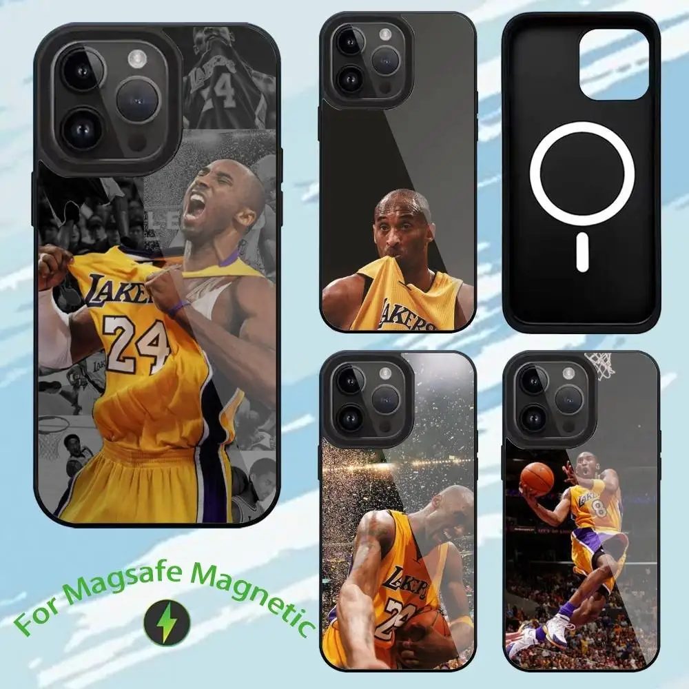 

B-Basketball K-Kobe Bryant 8 24 Phone Case For iPhone17,16,15,14,13,12,11,Plus,Pro,Max For Magsafe Wireless Charging cover