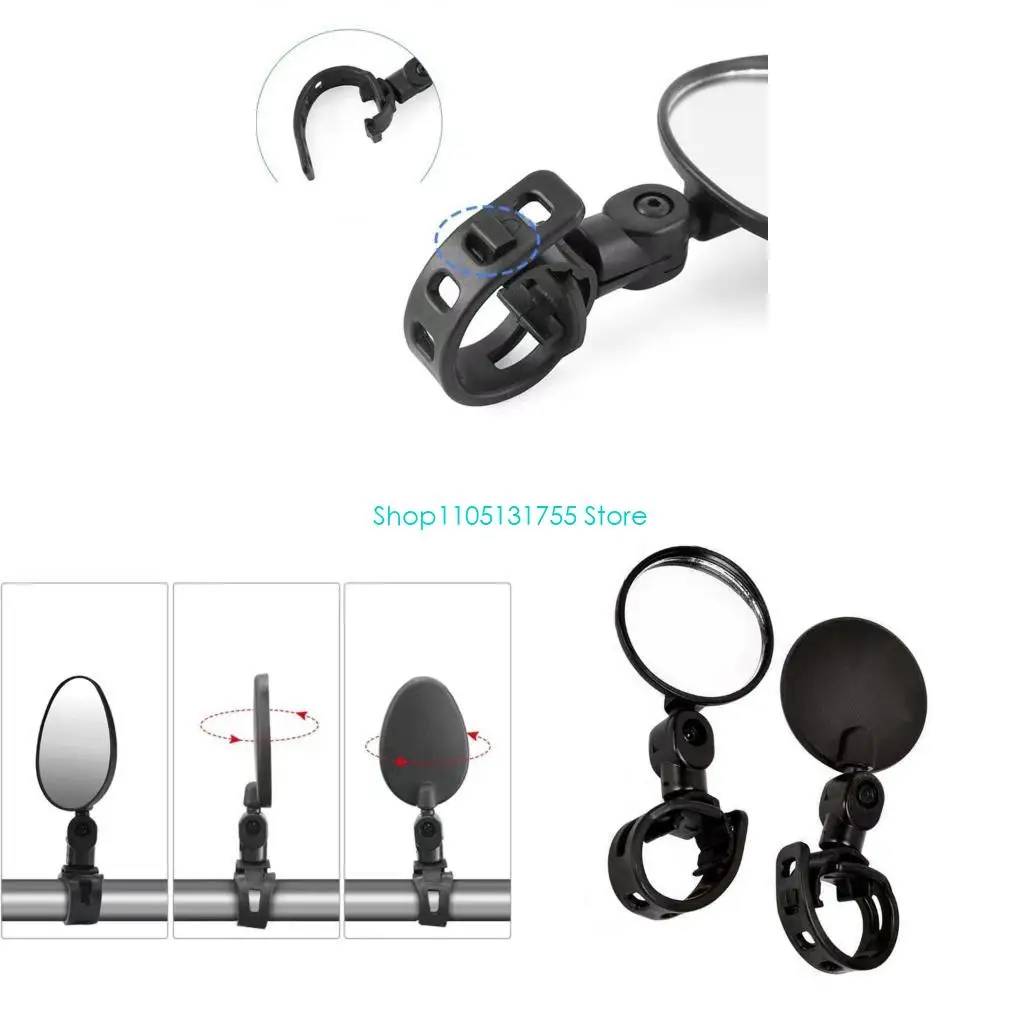 

K0EF Road Bikes Handlebars Mount Rear View Lookings Glass Wide Angles Rear View