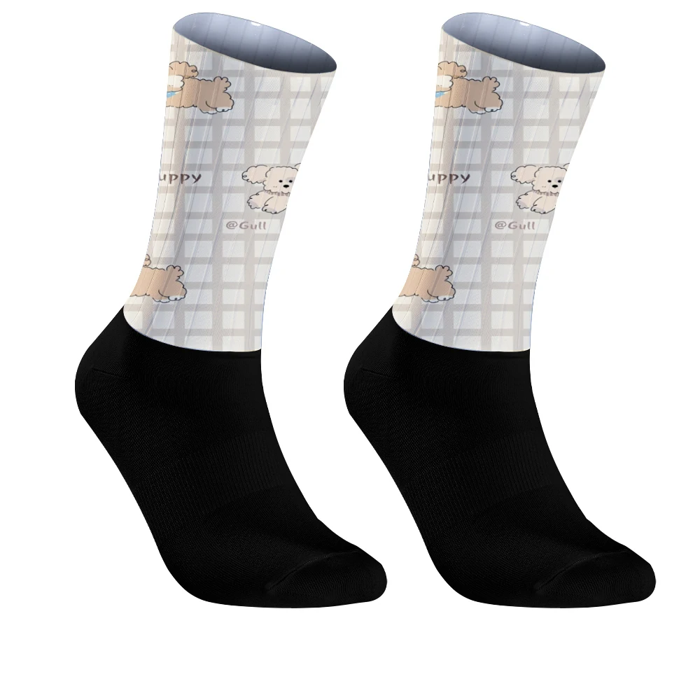 Calzini da bicicletta da corsa all'aperto per sport estivi personalizzati 2024 con nuovo modello di cartone animato