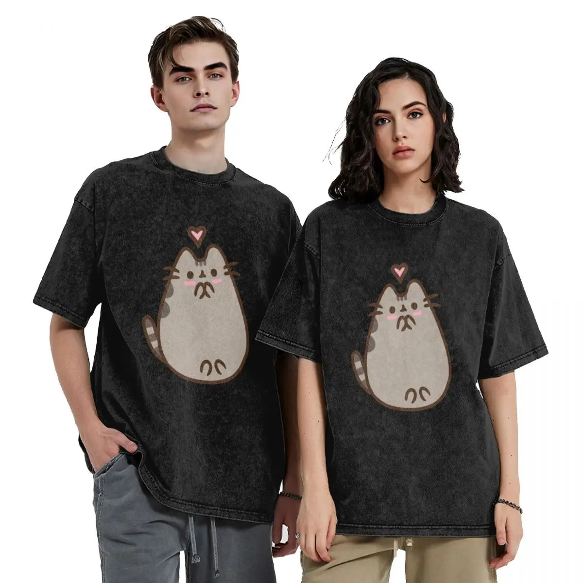 Футболка Blushing Pusheen with Love для любителей спорта, большие размеры, топы больших размеров Louboutins, мужская футболка с короткими рукавами