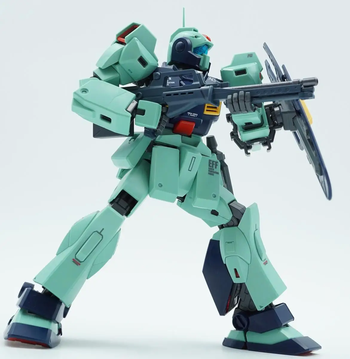 Bandai Original MODELL KIT MG MSA-003 NEMO EINHORN FARBE Ver Anime Action Figure Montage Modell Spielzeug Sammeln Modell Ornamente