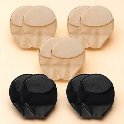 5Pairs Wear-Resistant Toe Socks Breathable Half Socks Comfortable Metatarsal Pads Daily Use Non-Slip Forefoot Pads Female