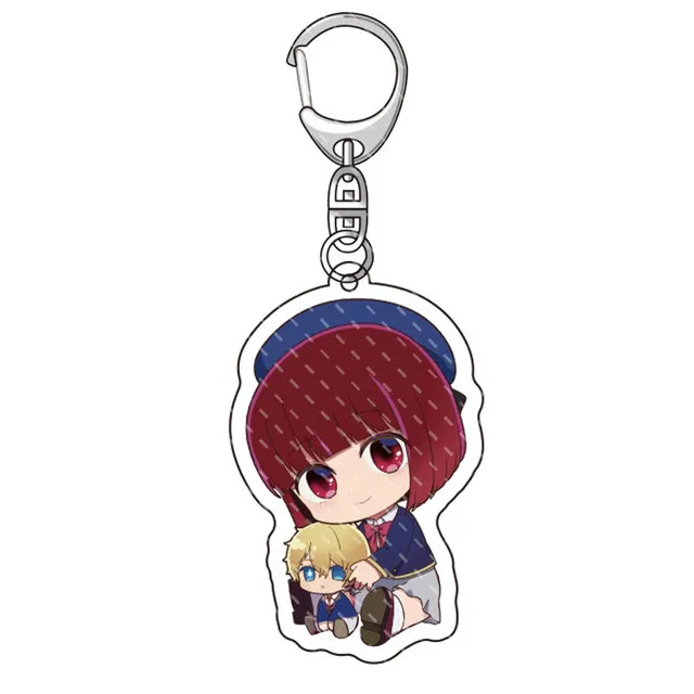 Anime Oshi No Ko Keychain Ai Hoshino Ruby Hoshino Kana Arima Cartoon Cosplay Figures Pendant Key Chain Ring Jewelry Accessories