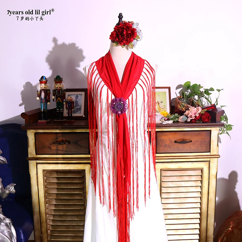 Chusta flamenco z frędzlami Show 2021 Nowość CBD64