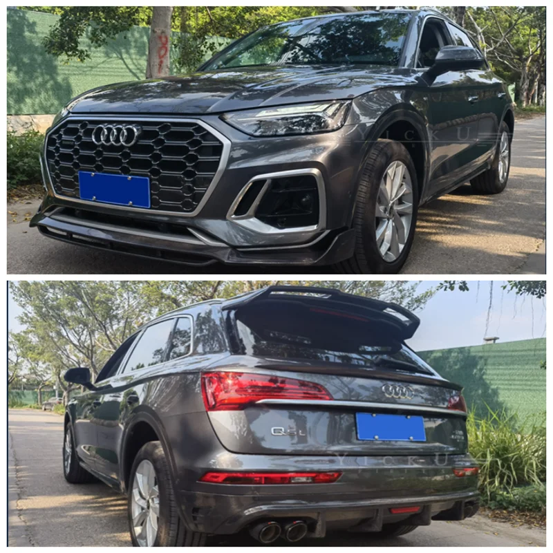 

For Audi Q5 2021 2022 2023 High Quality Carbon Fiber Bumper Front Lip Rear Diffuser Side Skirts Spoiler Body Kit Cover