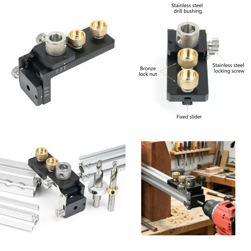 Industrial Aluminum Profile Drilling Jig With Rapid Setups Design Positioner For Precise Hole Alignment Tasks high quality