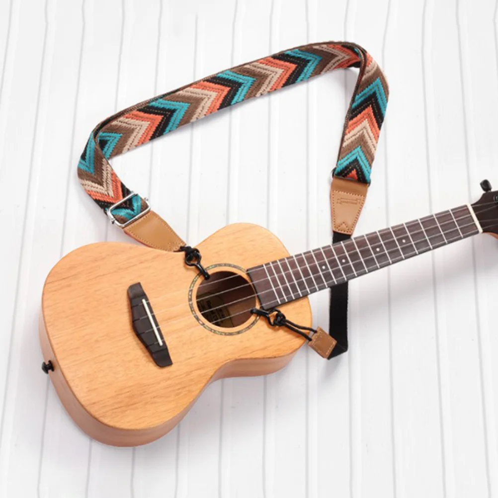 Ukulele Shoulder Strap Multi-color Double J Hook Belt No Drill Guitar Ukelele Straps