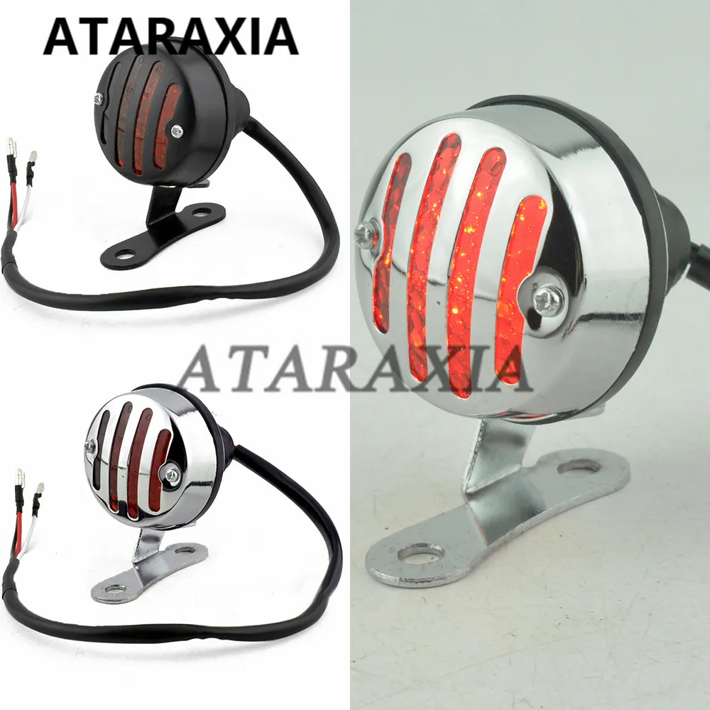 

Motorcycle accessories Retro Modified LED taillights Cruise metal brake lights Running lights Round taillights For Harley