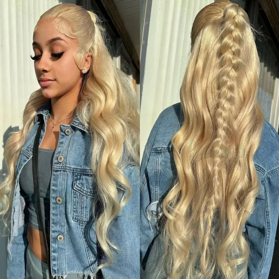 

13x6 Human Hair Body Wave Blonde 613 Hd Lace Frontal Wig Human Hair Wigs For Black Women 30 Inch Brazilian 13x4 Lace Front Wig