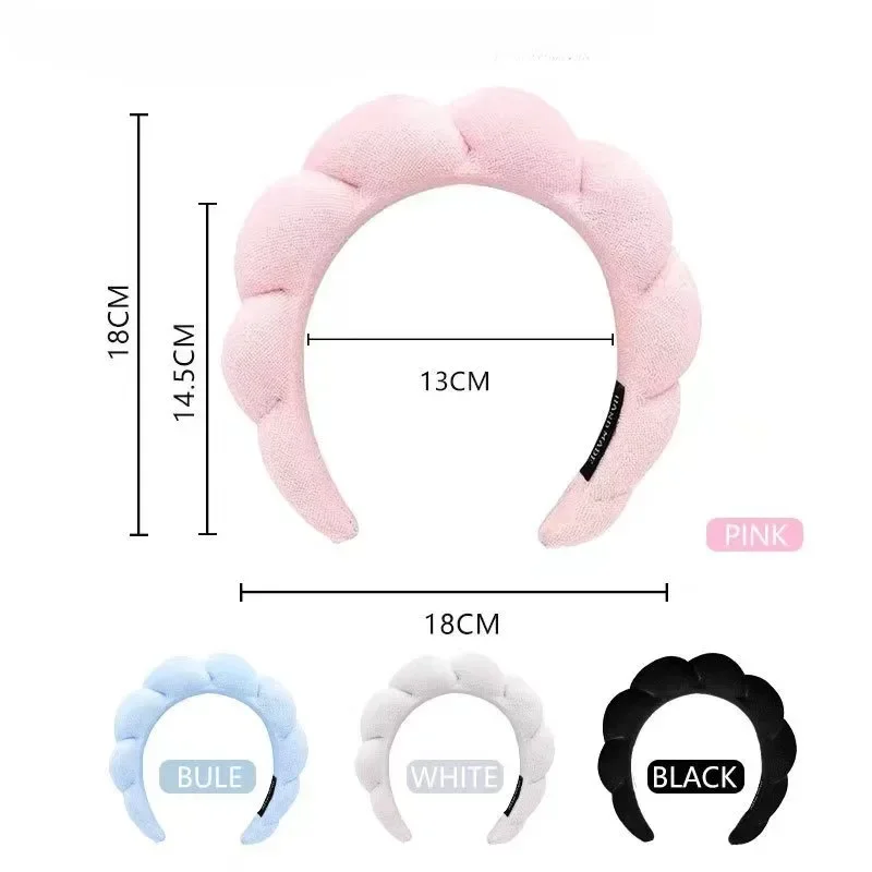 Hair Band Wash Face Shower Cloud Sponge Hair Band Makeup Removal Band Hair Bubble Soft Headband Popular in Europe and America