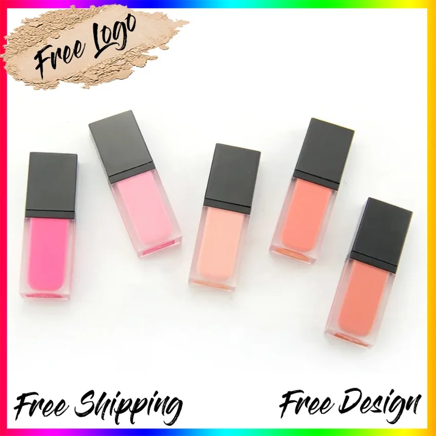 Custom 5colors Liquid Blush Brightening Moisturizing 24h Lasting Professional Cosmetics for Blusher Private Label Bulk Makeup