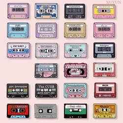 Tape Brooch Wholesale Radio Music Theme Series Metal Badge Accessory Pins Decorative Brooches Badges on Backpack Accessories