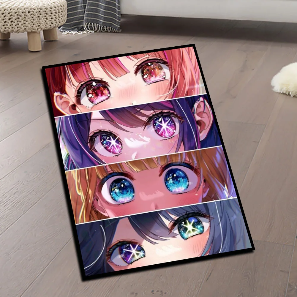 

Vibrant Anime Character Eye Rug - Ultra Plush Pile,Anime Figure Non-Slip Backing, Soft Floor Mat for Bedroom Decor, Otaku Gift