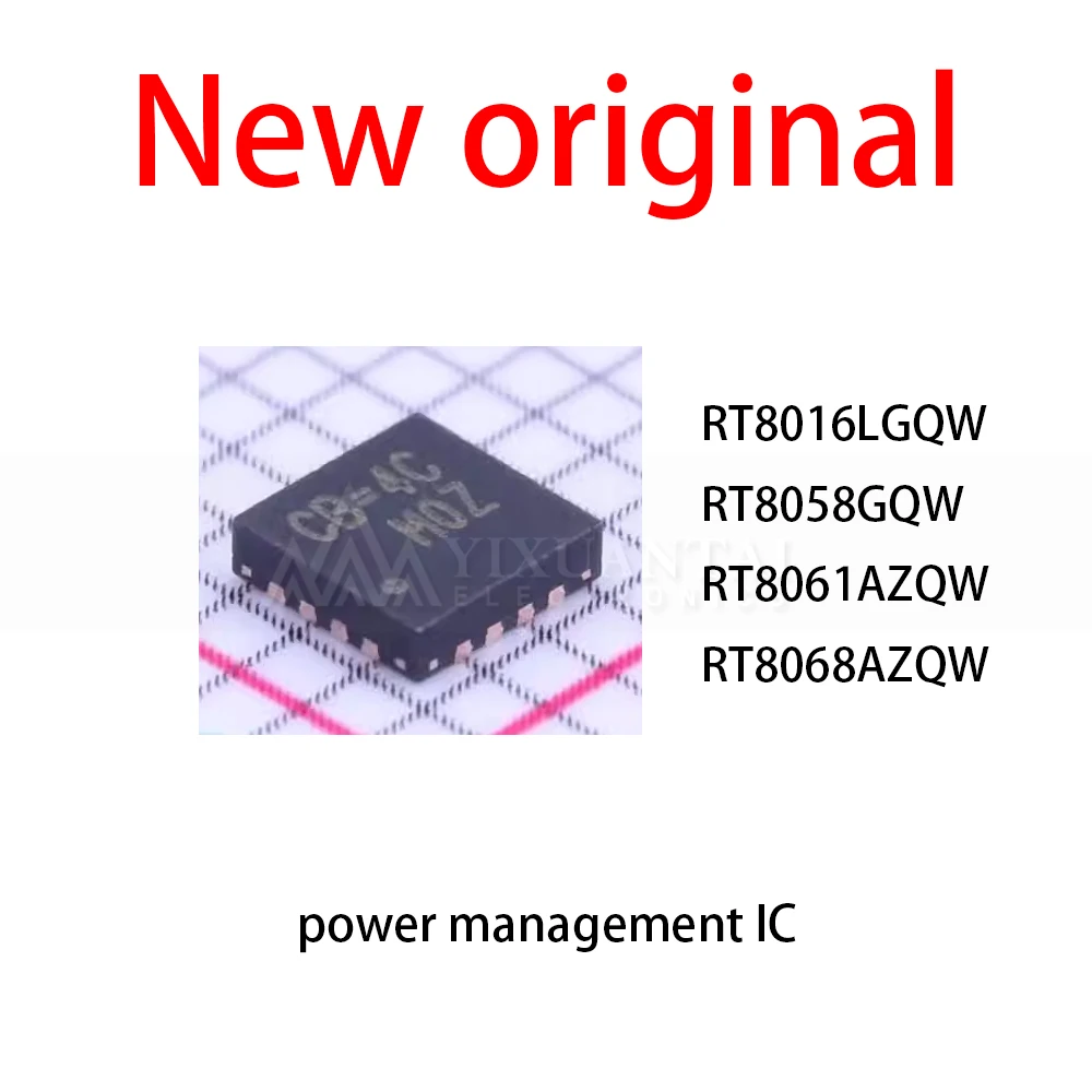 5pcs QFN RT8016LGQW RT8058GQW RT8061AZQW RT8068AZQW RT8016 RT8058 RT8061 RT8068 8016 8058 8061 8068 DFN
