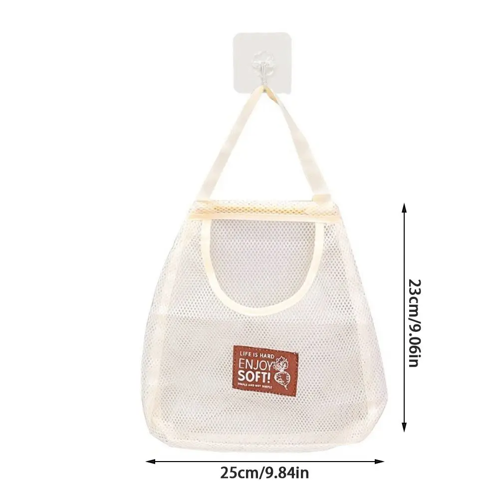 Vegetable Underwear Socks Sundries Storage Bag Widen Handle Hollow Hanging Net Organizer Reusable Large Capacity