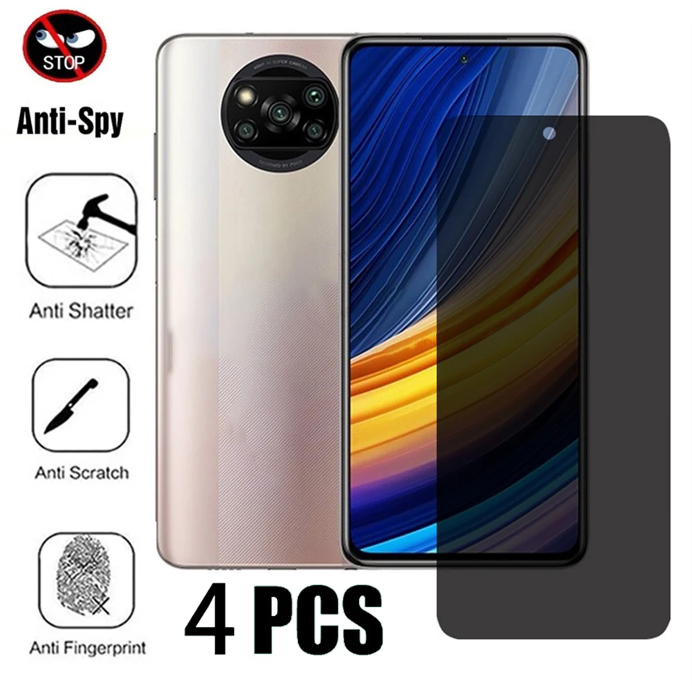 4 Pcs!Anti Peeking Tempered Glass for Realme 8 8i 9 10 Pro Privacy Protective Glass for Realme Q3S Q5 Pro