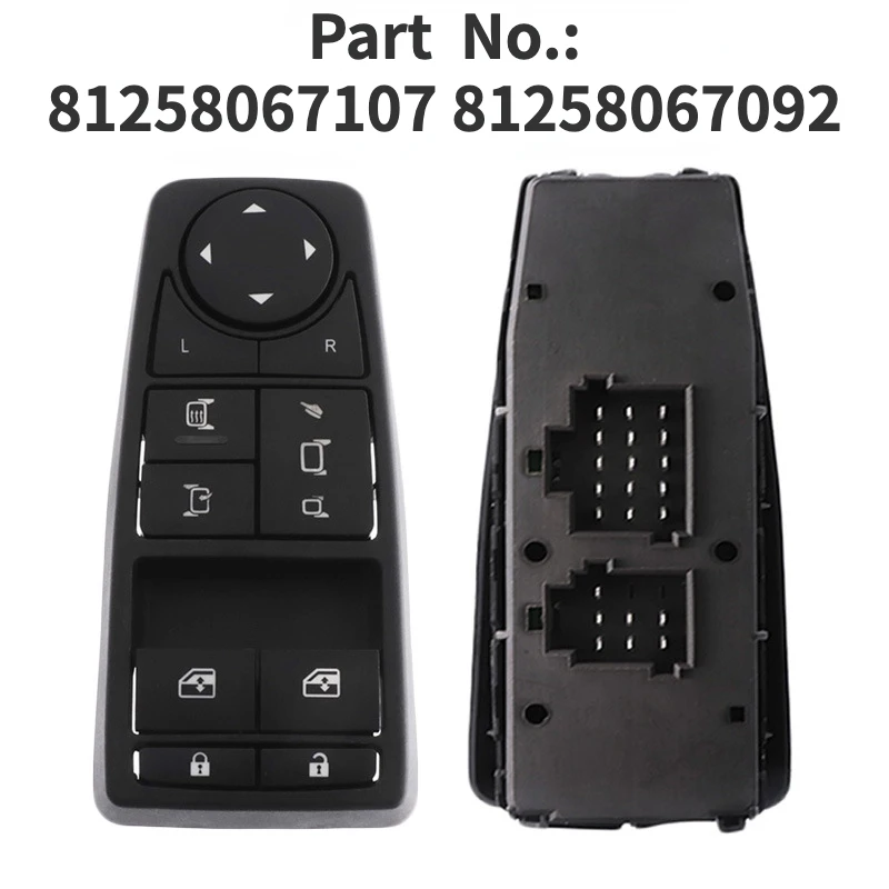 

81258067107 81258067092 Electric Power Master Window Switch Button for MAN TGS TGX TGM TGL