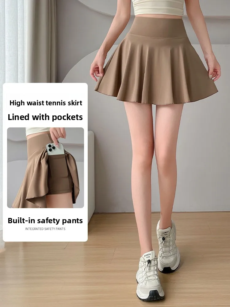 Profional Badminton orm Set sportivo da tennis estivo da donna Abbigliamento fitn Sexy Me ort Sve Gonna rosa da corsa