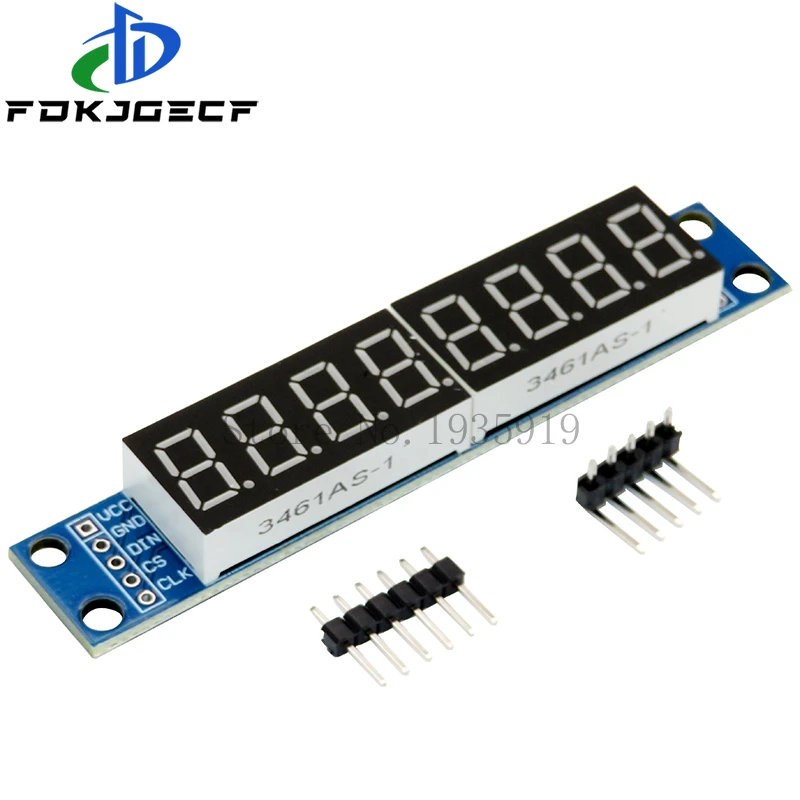 Picture 5: TM1637 4 Bits / TM1638 / MAX7219 8 bit Digital LED Display Module 7 Segment 0.36Inch Clock RED Anode Tube Four Serial Driver