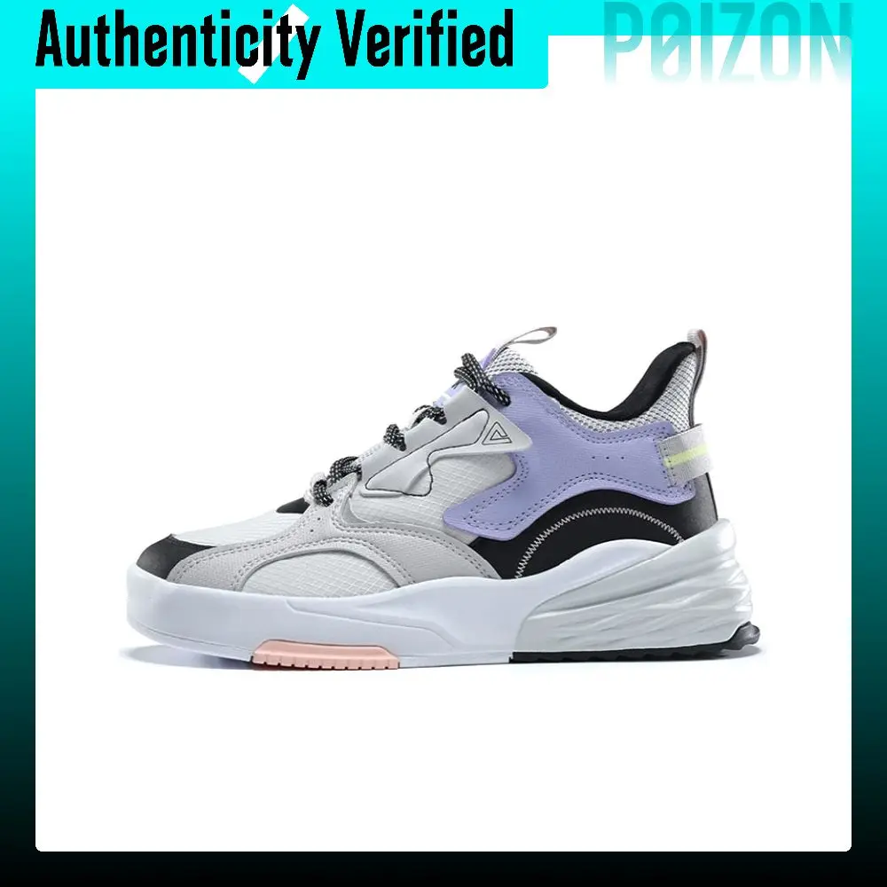 PEAK Low top Skateboard Shoes Women's Gray Purple DB130068