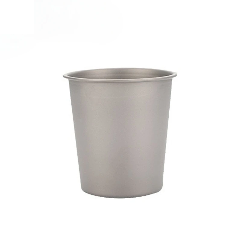 Outdoor Pure Titanium Water Cup Beer Cup Coffee Cup White Wine Glass Camping Hiking Picnic Handleless Portable Tableware